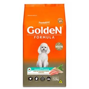 Racao-Golden-Formula-Mini-Bits-para-Caes-Adultos-de-Pequeno-Porte-Sabor-Frango-e-Arroz-15kg