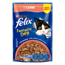 Racao-Umida-Nestle-Purina-Felix-Fantastic-Deli-Sache-para-Gatos-Adultos-Sabor-Carne-85g