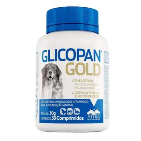 Suplemento-Vitaminico-Glicopan-Gold-Vetnil-para-Caes-e-Gatos-30-Comprimidos