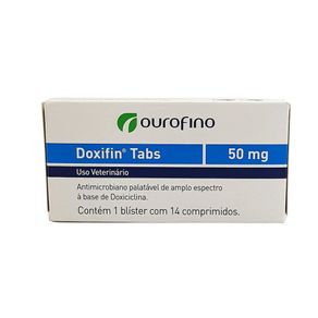 Antibiotico-Doxifin-Tabs-Ouro-Fino-50mg-14-Comprimidos-