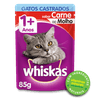 Racao-Umida-Whiskas-Sache-para-Gatos-Castrados-Sabor-Carne-85g