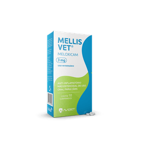 Anti-Inflamatorio-Mellis-Vet-para-Caes-3Mg-10-Comprimidos