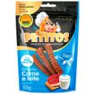 Snack-Petitos-Filhotes-Bifinho-para-Caes-Sabor-Carne-e-Leite-50G