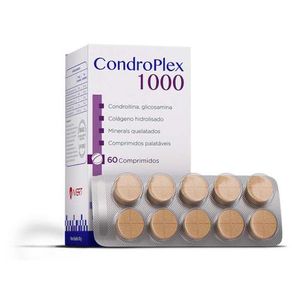 Suplemento-Alimentar-Condroplex-1000-Avert-para-Caes-e-Gatos-de-Medio-e-Grande-Porte-60-Comprimidos